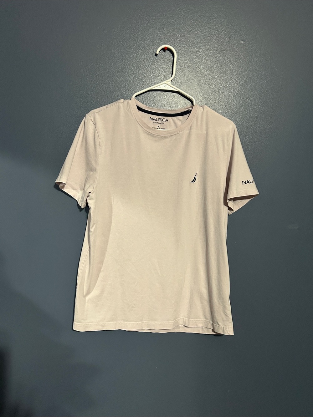 Nautica Men’s Crewneck Tee in Light Beige